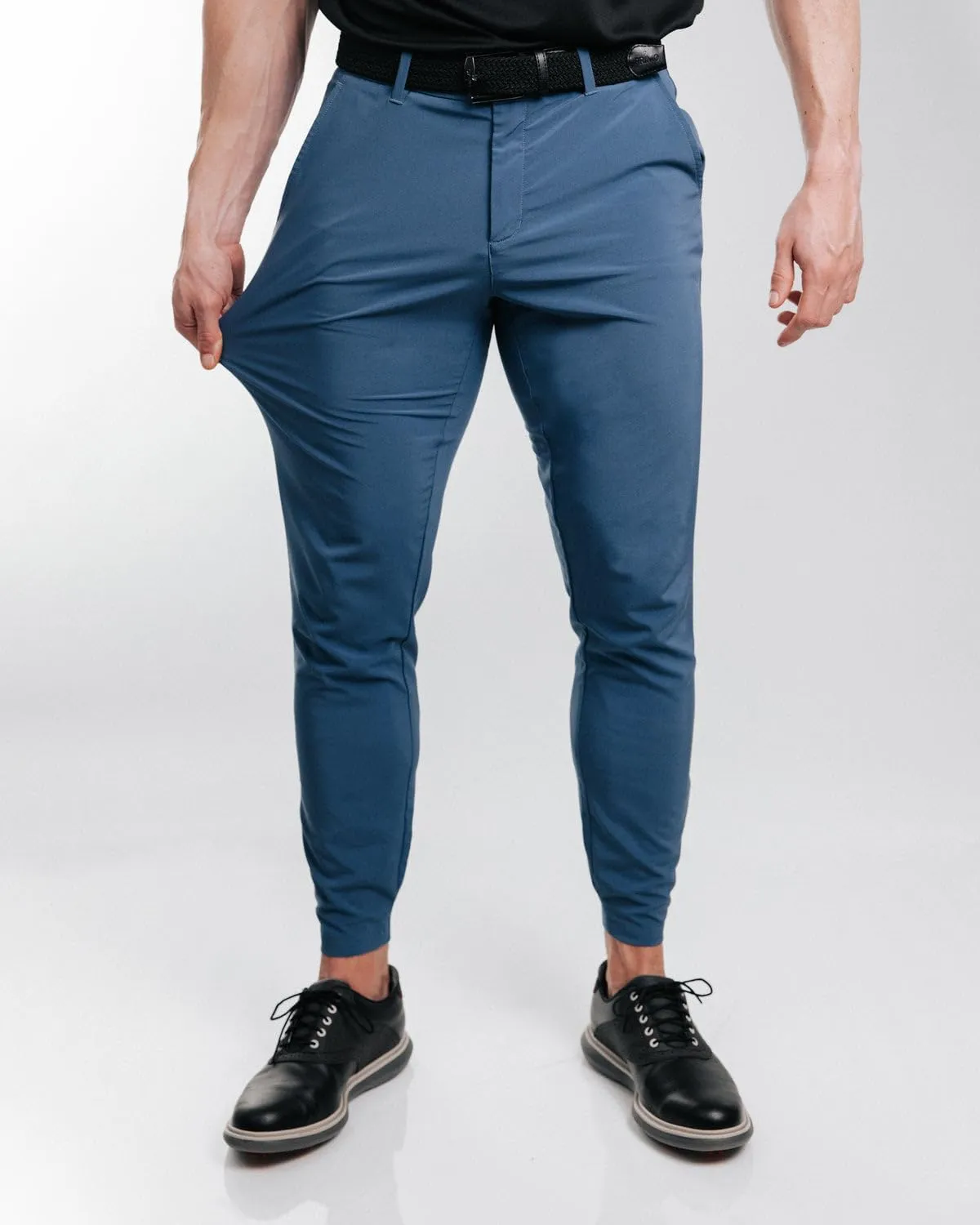 Primo Golf Jogger, Lightweight Four-Way Stretch Golf Pant, 4 Pockets, Inner Gel Waistband, Elastic Zipper Ankles