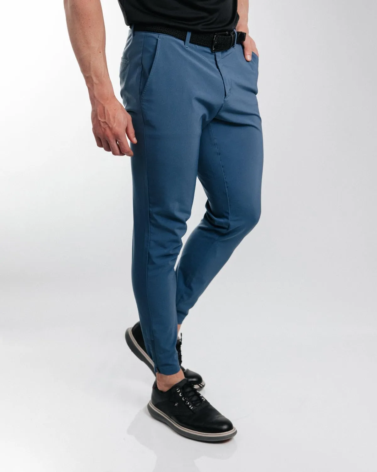 Primo Golf Jogger, Lightweight Four-Way Stretch Golf Pant, 4 Pockets, Inner Gel Waistband, Elastic Zipper Ankles