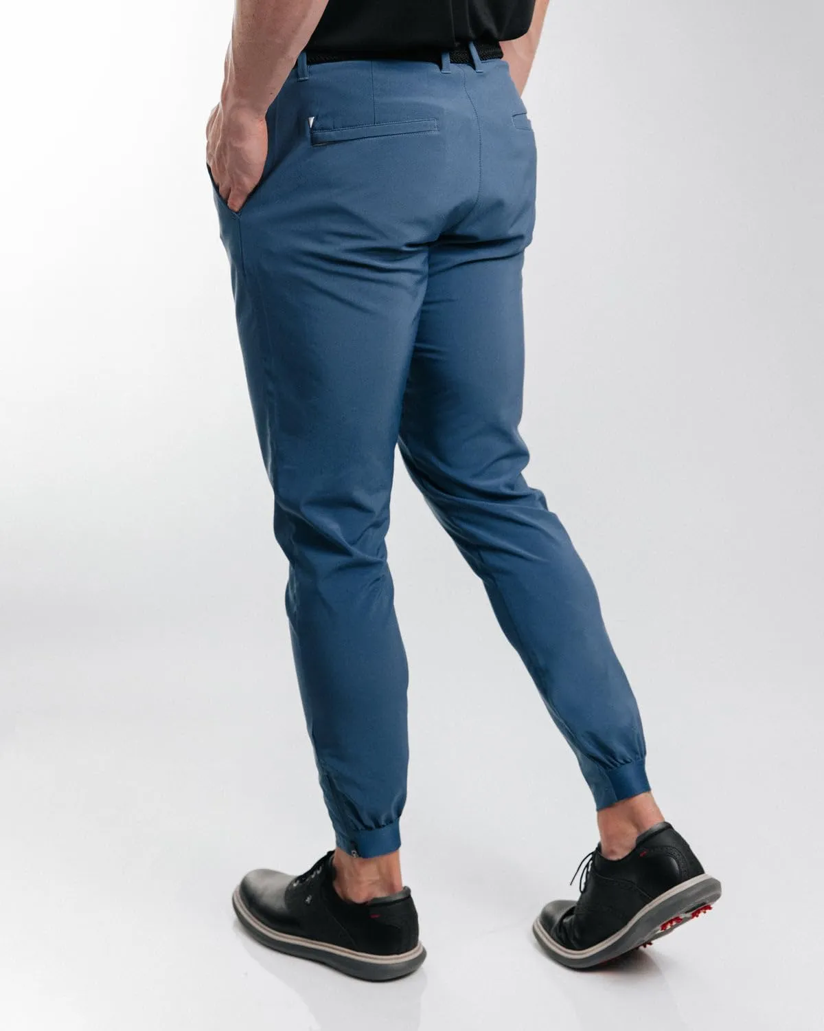 Primo Golf Jogger, Lightweight Four-Way Stretch Golf Pant, 4 Pockets, Inner Gel Waistband, Elastic Zipper Ankles
