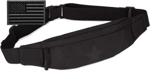 Protector Plus Tactical Running Waist Pack Belt Military Fitness Fanny Bag Sling Hip Bumbag MOLLE Army Lumbar Gear Pocket (Patch Included)