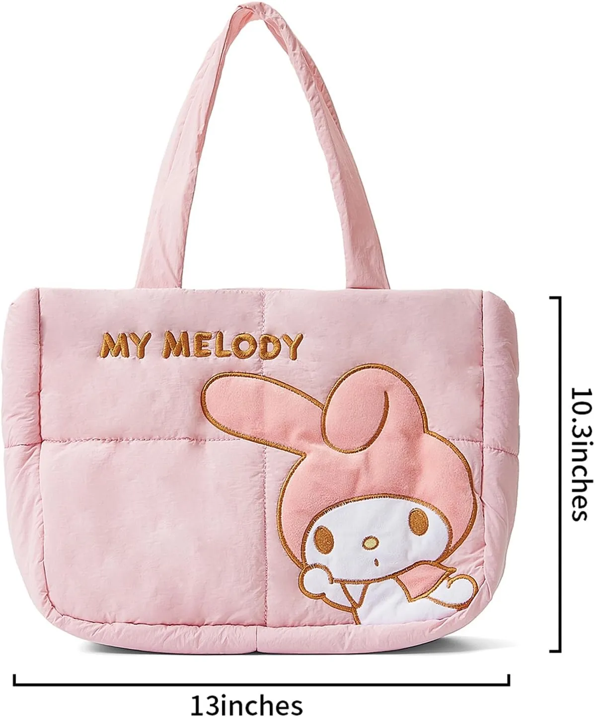 Puffer Tote Bag for Women, Cartoon Quilted Handbag, Lightweight puffy Shoulder Bags Purse, for Work Travel Gym Shop