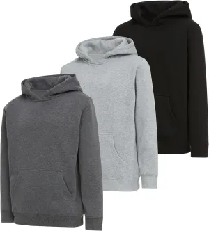 PURE CHAMP Boys 3 pack zip up hoodie Fleece long sleeve essentials hoodie for boys Athletic Kids Clothes Size 4-20
