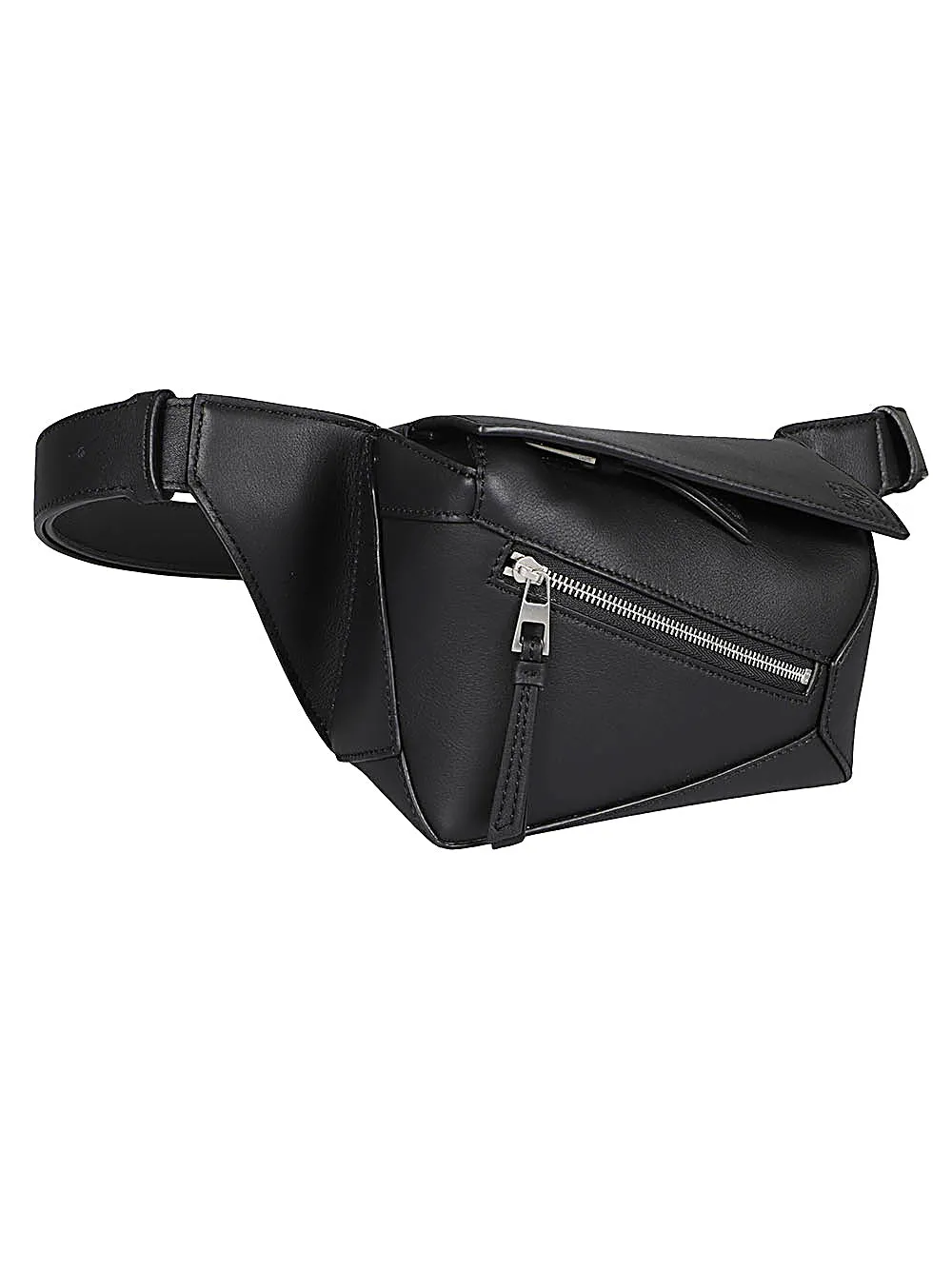 Puzzle edge mini leather bumbag