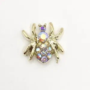 Queen - Nail Charms 10pc - #077 Gold Iridescent Spiders