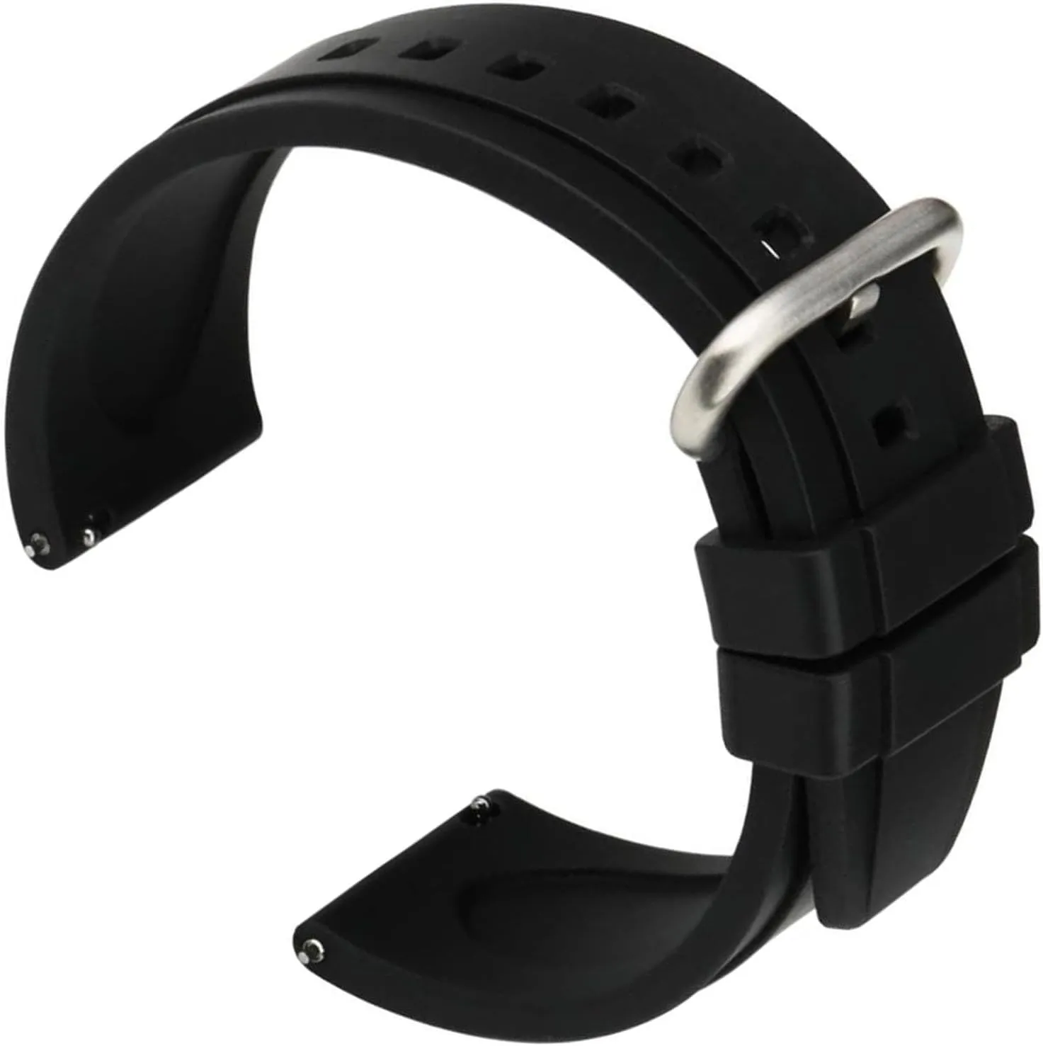 Quick Release Loop Soft Fluoro Rubber Watch Band Sport Diving Watchbands Watch Strap Bracelet Belt