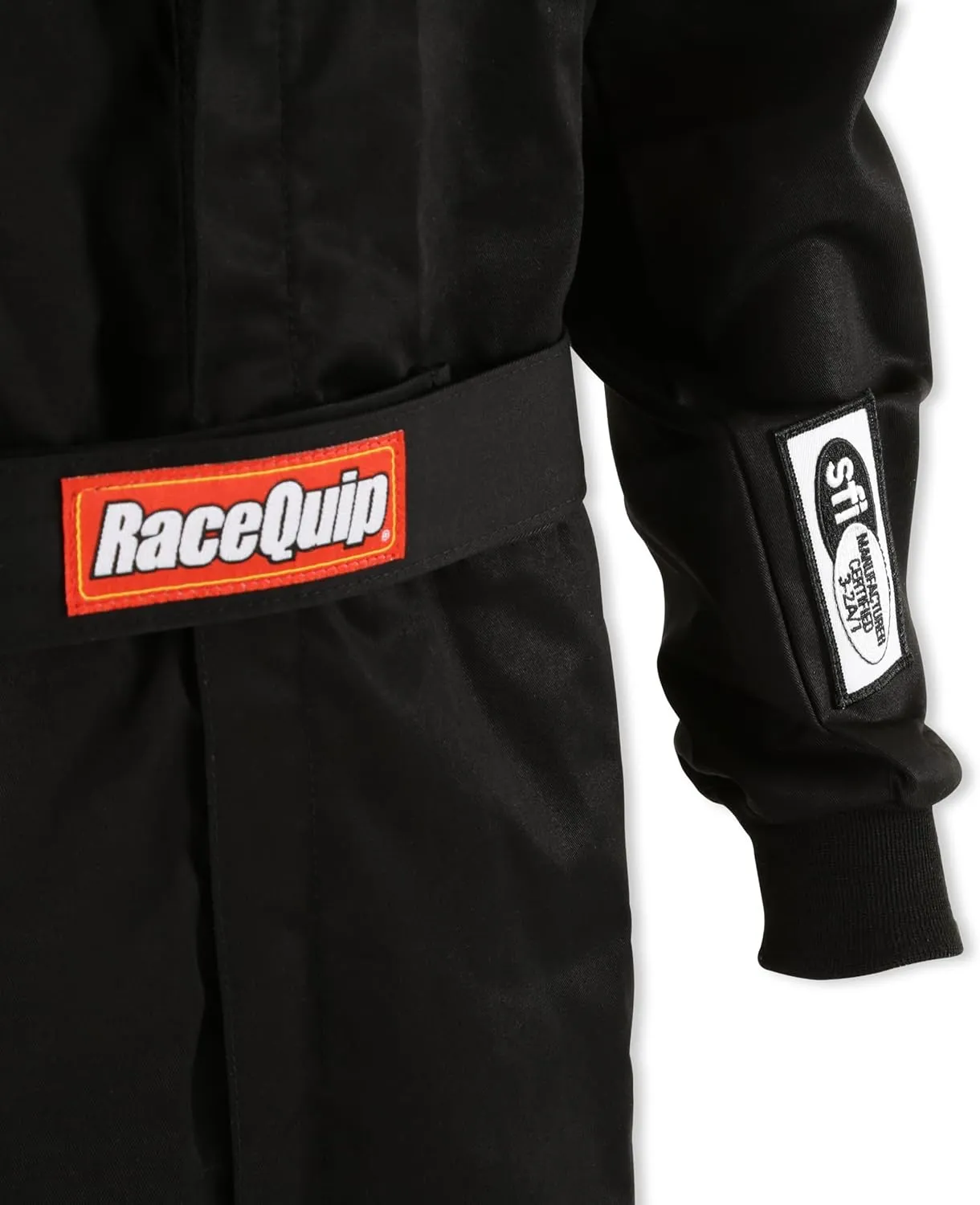 RaceQuip® 110005RQP 110 Series 1-Pc Driving Suit - SFI 3.2A/1 - Black - Large