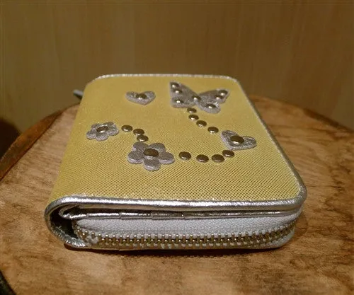 Rafe Yellow Embellished Zip Wallet