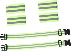 Reflective Sports Safety Accessory Set Night Running Vest Reflective Band Elastic Belt for Cycling