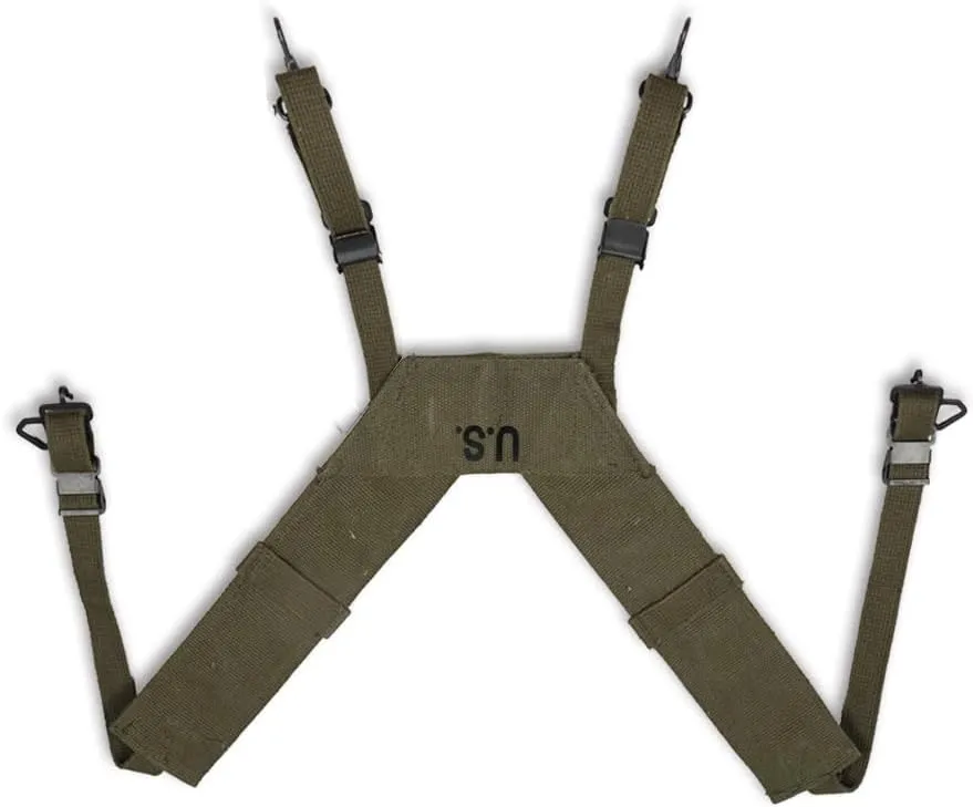 Replica WW2 US Vietnam Type 1956H Strap Link Belt and 1961 Backpack