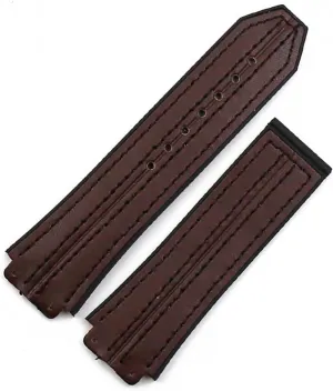 RHAIYAN Leather Strap Men's Watch Accessories Buckle Compatible with Big Bang Rubber Strap Waterproof Sports Bracelet Watch Band 19mmx25 Specific (Color : Brown, Size : 22mm)