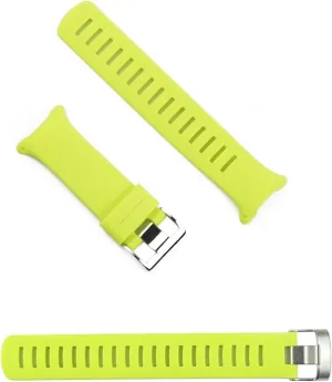 RHAIYAN Watch Accessories Silicone Strap Men's Pin Buckle Compatible with Suunto D4 D4i Novo Outdoor Sports Diving Rubber Strap Lady Watch Band Specific (Color : Green, Size : 22mm)