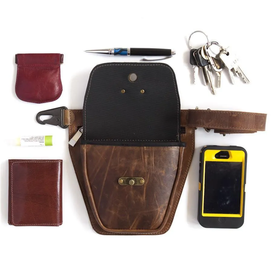 ROVER Leather Fanny Pack – Black