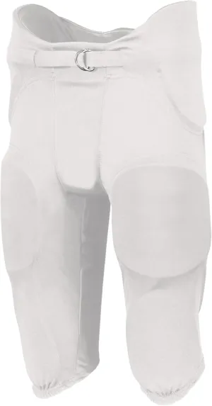 Russell Athletic Integrated 7-Piece Pad Football Pant – Premium Padded Football Pants for Adults, Complete with Built-in Protection, Performance Fit, and Durable for Elite Play White, XL