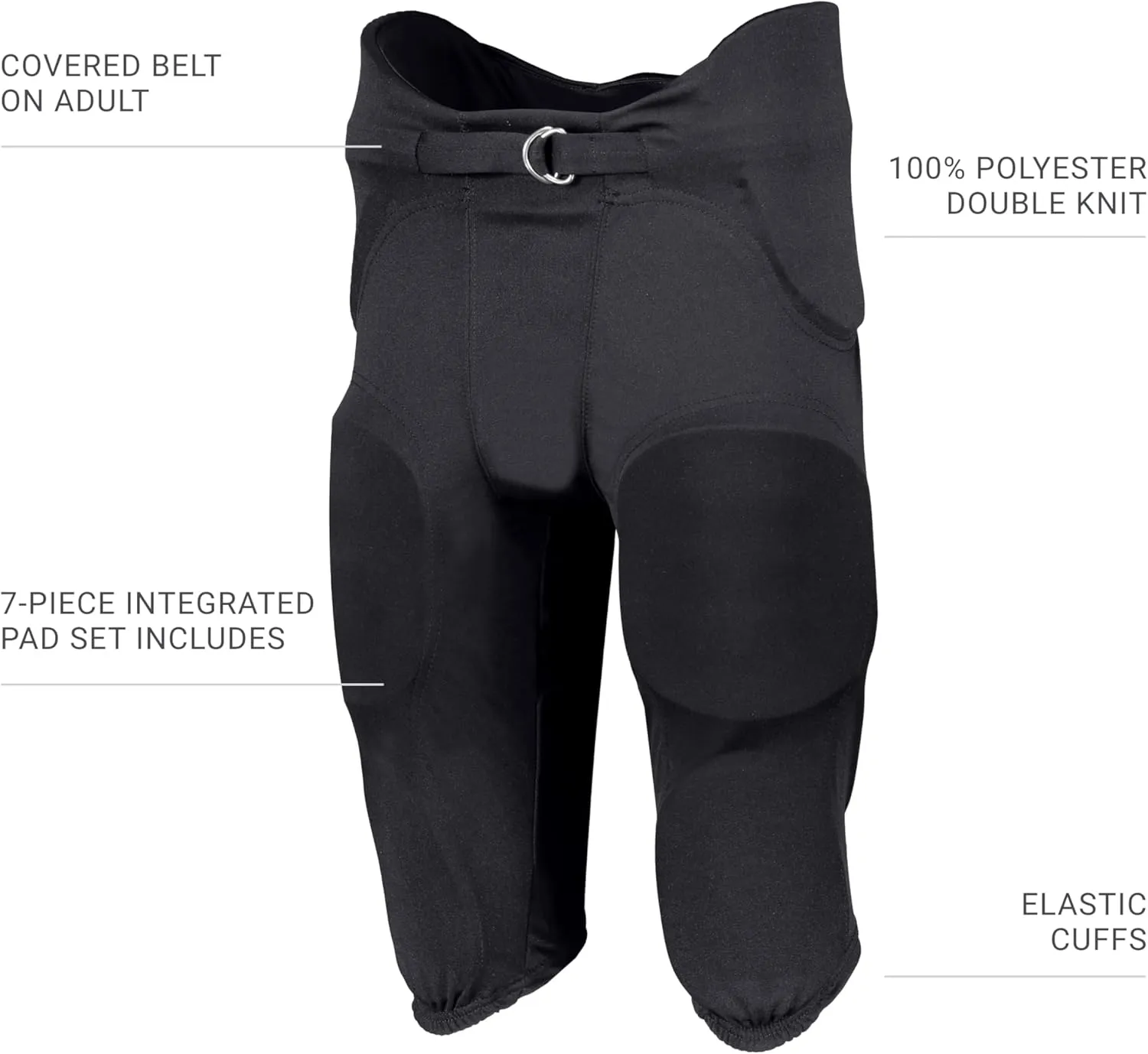 Russell Athletic Men's Integrated 7-Piece Pad Football Pant