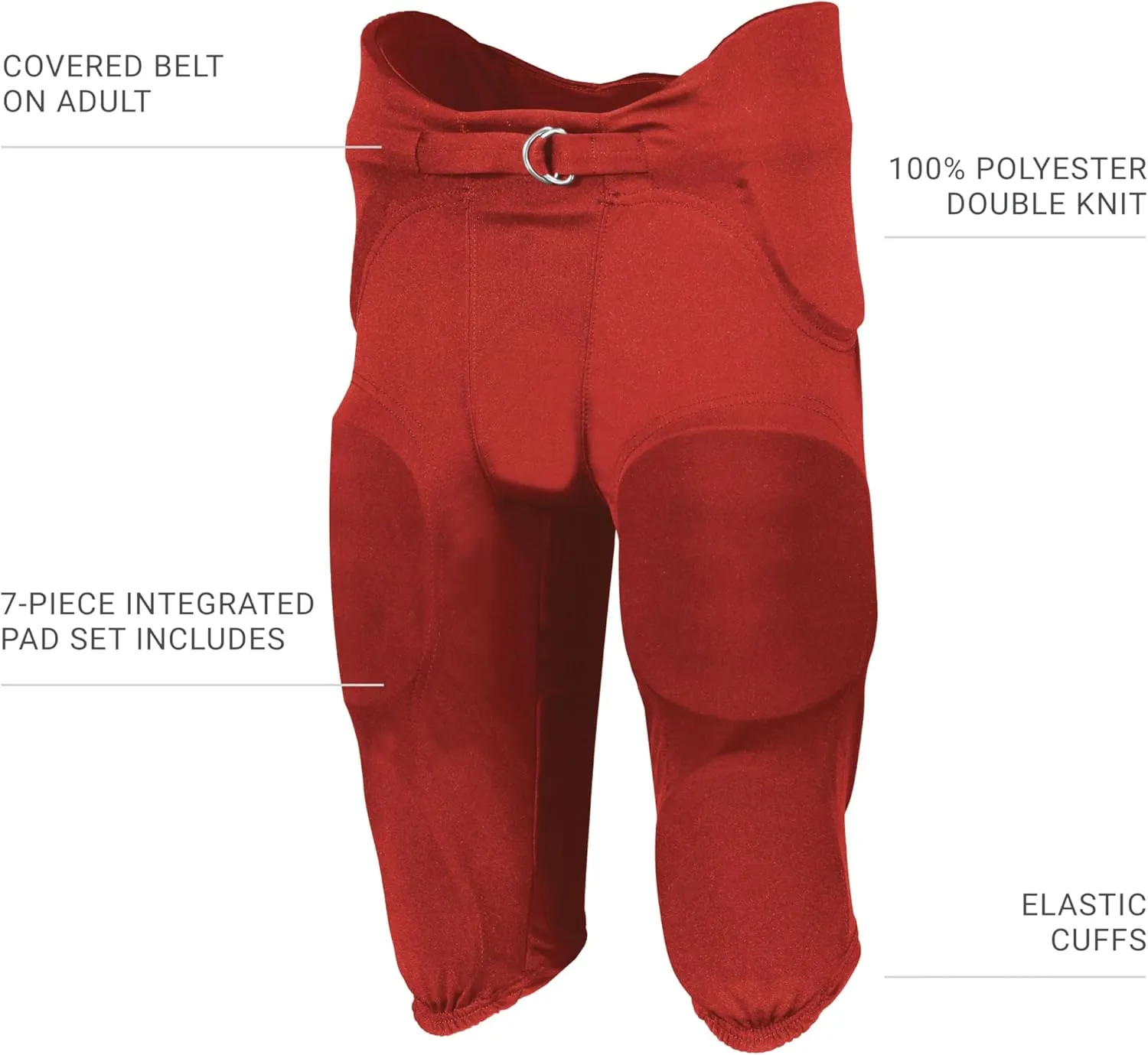 Russell Athletic Men's Integrated 7-Piece Pad Football Pant