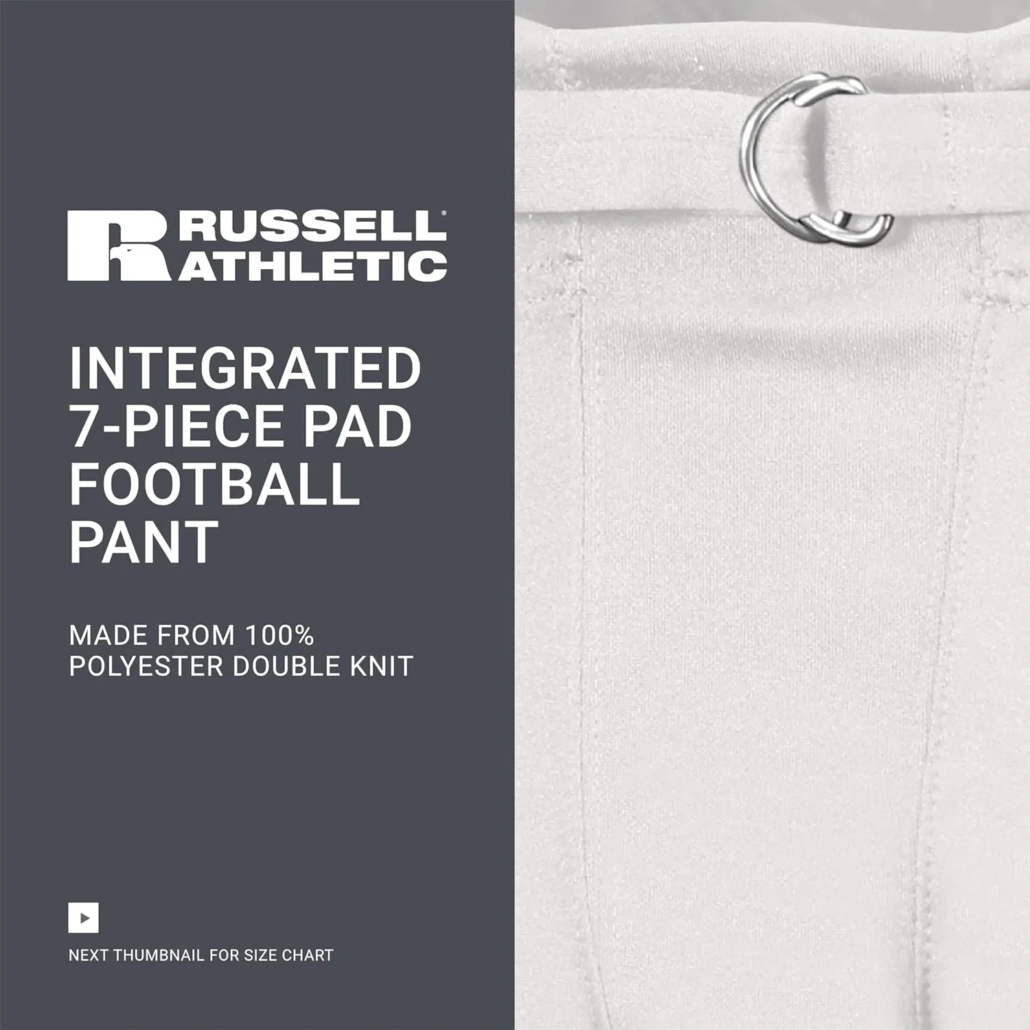 Russell Athletic Men's Integrated 7-Piece Pad Football Pant