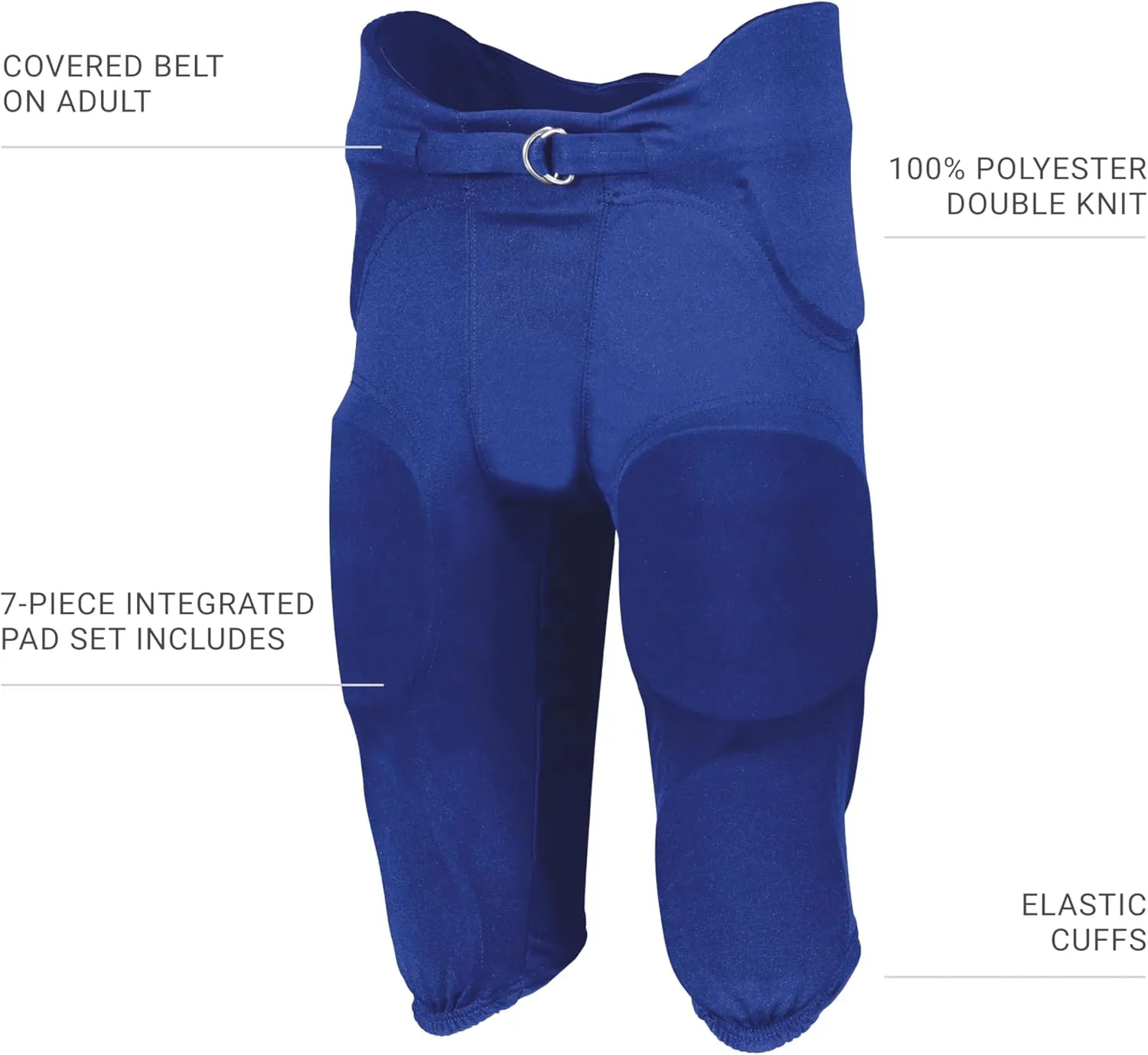 Russell Athletic Men's Integrated 7-Piece Pad Football Pant