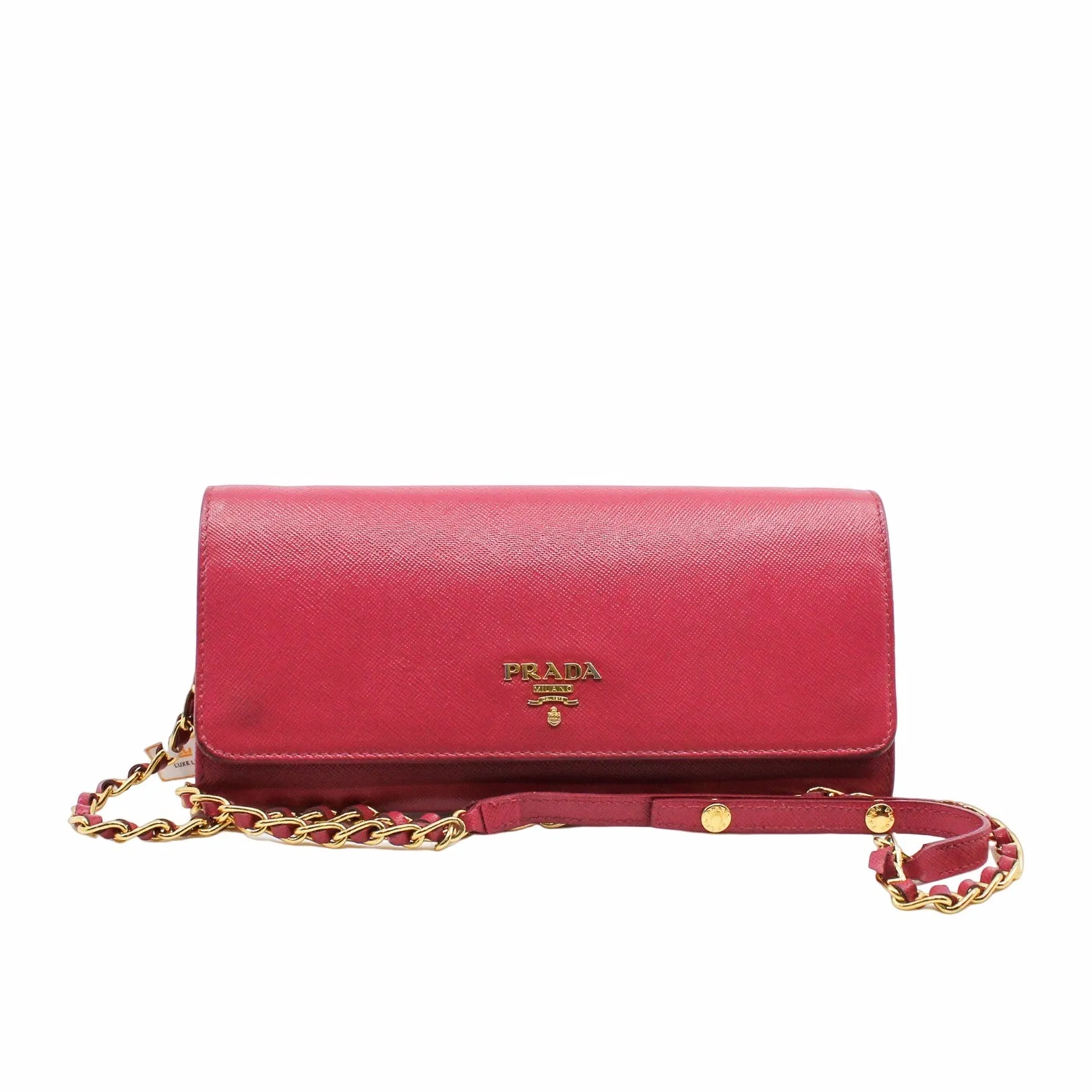 saffiano woc in epi leather pink ghw