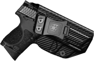 S&W M&P 2.0 Holster IWB Kydex Holster Fit: Smith & Wesson M&P M2.0 3.5/3.6 inch 9mm/.40 Compact/Subcompact Pistol – Inside Waistband Concealed Carry – Adj. Cant & 'Posi-Click' Retention - No Jitter