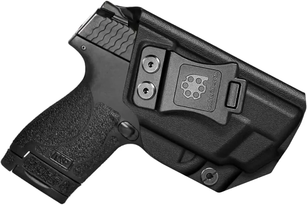 S&W M&P Shield M2.0 Integrated Crimson Trace Holster IWB Kydex Holster Fit: M&P Shield M2.0 with CT Laser 9mm/.40 – Inside Waistband Concealed Carry – Adj. Cant & 'Posi-Click' Retention – US Made