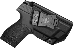 S&W M&P Shield M2.0 Integrated Crimson Trace Holster IWB Kydex Holster Fit: M&P Shield M2.0 with CT Laser 9mm/.40 – Inside Waistband Concealed Carry – Adj. Cant & 'Posi-Click' Retention – US Made