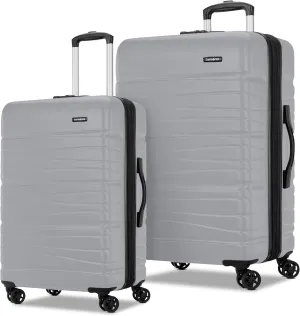 Samsonite Evolve SE Hardside Expandable Luggage with Spinners | Titanium | 2PC SET (Carry-on/Large)
