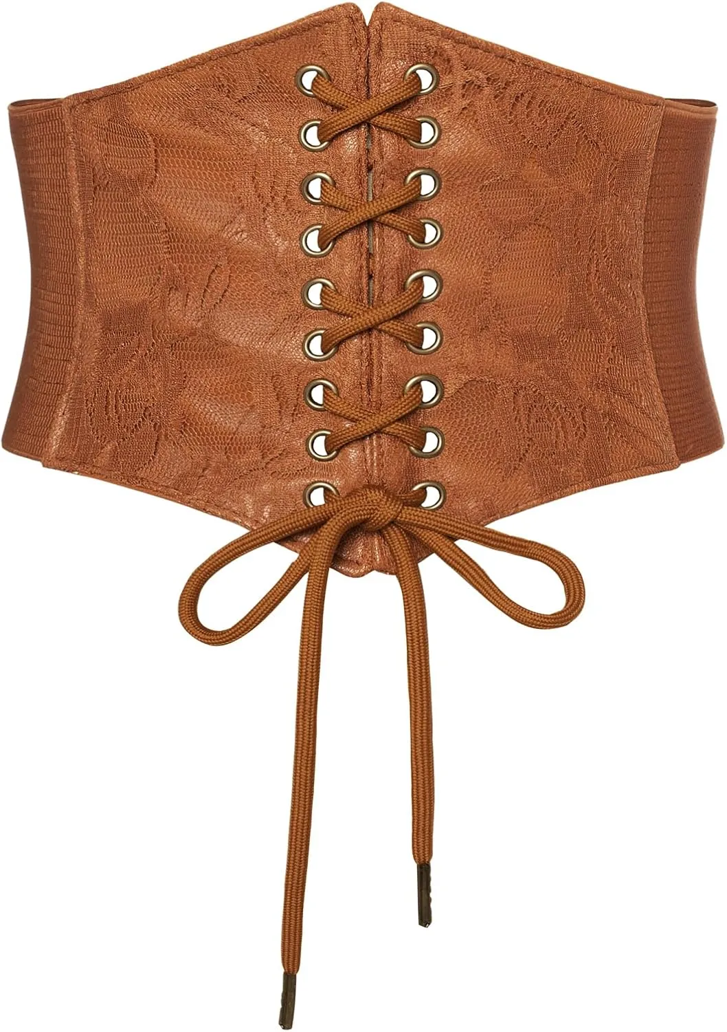 Scarlet Darkness Corset Belts for Women Lace-up Tied Waspie Waist Belt Renaissance Corset