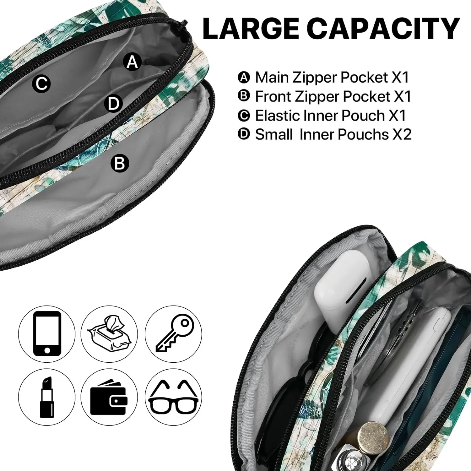 Sea Turtle Fanny Pack for Women Belt Bag Casual Waist Bags for Running Workout Hiking Traveling