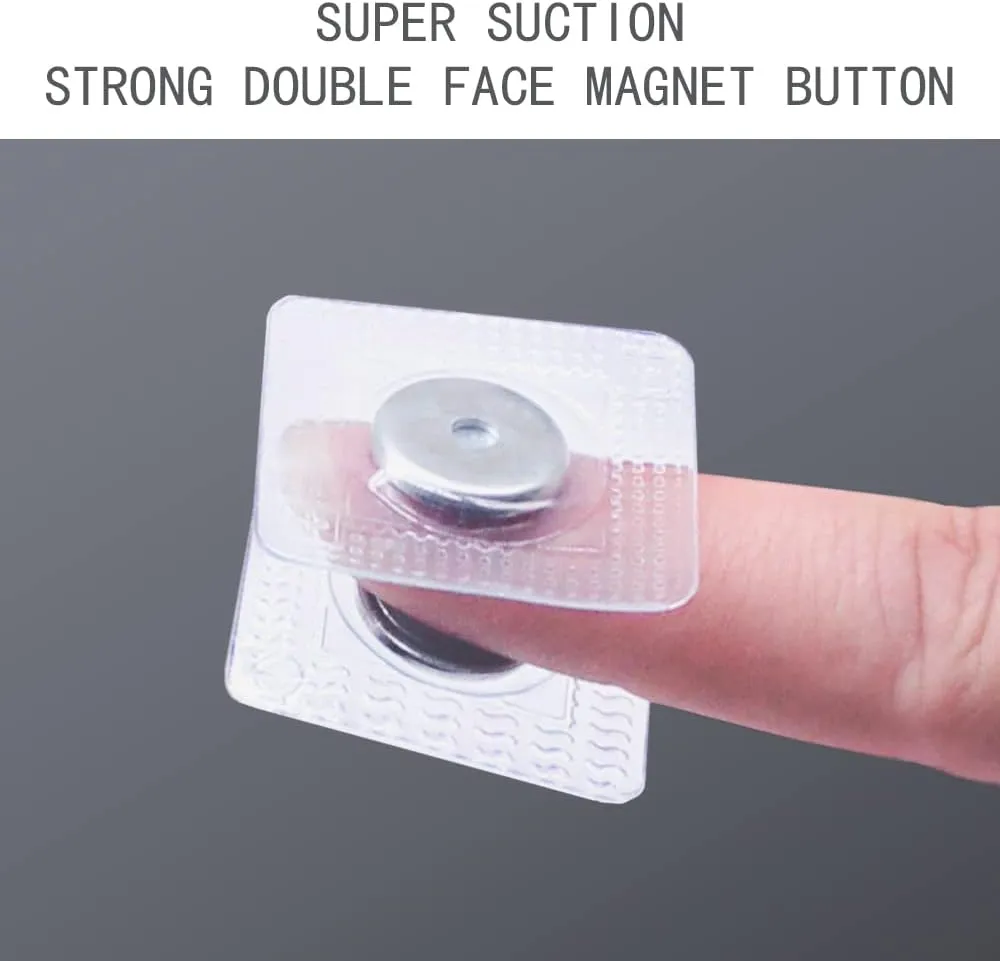 SEMINI Hidden Sew Magnetic Snap Invisible Hidden Sew in PVC Hidden Purse Closure for Fastener Handbag Cloth Clasp DIY Craft Sewing Tools