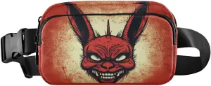 senya Gothic Red Monster Rabbit Fanny Pack Crossbody Bags for Women Belt Bag Running Waist Bag with Adjustable Strap
