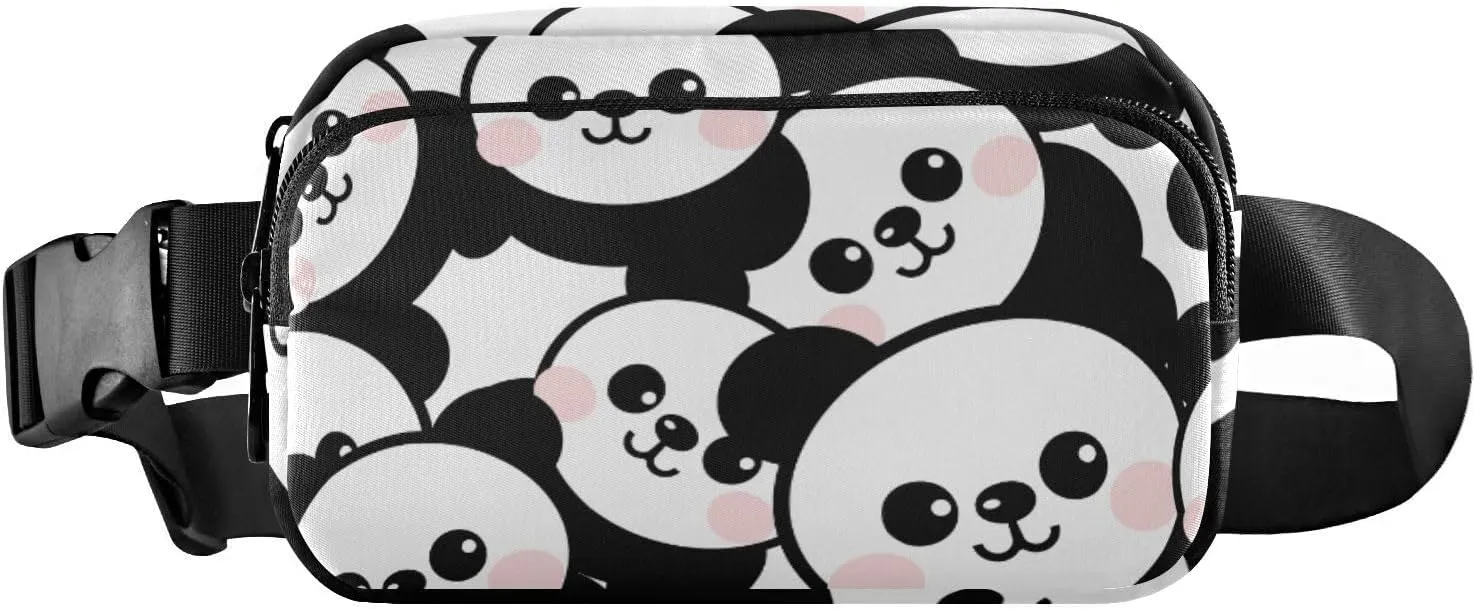 senya Shy Panda Fanny Pack Crossbody Bags for Women Belt Bag Running Waist Bag with Adjustable Strap