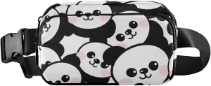senya Shy Panda Fanny Pack Crossbody Bags for Women Belt Bag Running Waist Bag with Adjustable Strap
