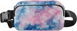 senya Tie-dye Ink Art Fanny Pack Crossbody Bags for Women Belt Bag Running Waist Bag with Adjustable Strap