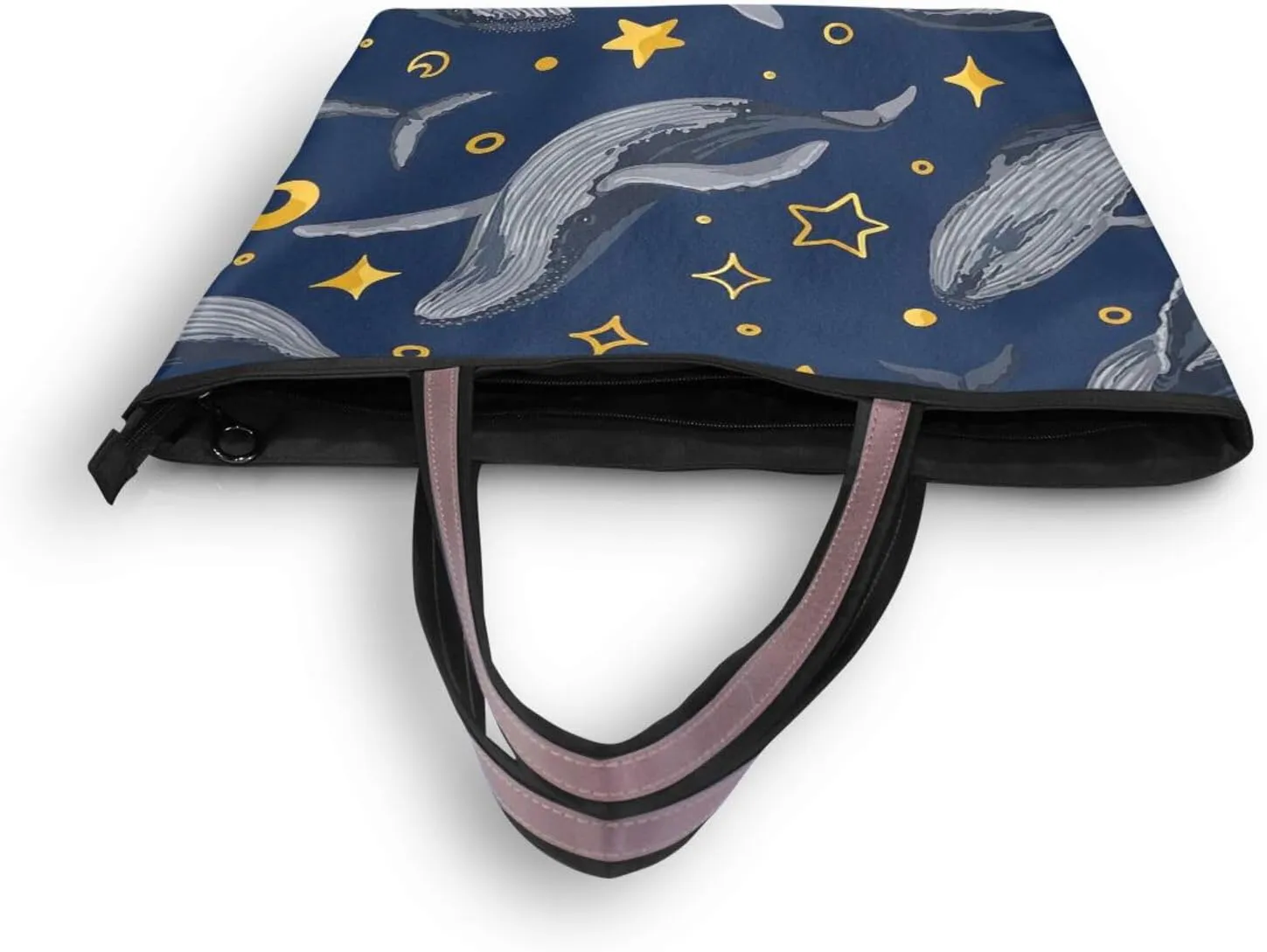Sharks Tote Bags for Women Purses and Ladies Work Handbags Medium 2 Size Shoulder Bags with Zipper Pockets L