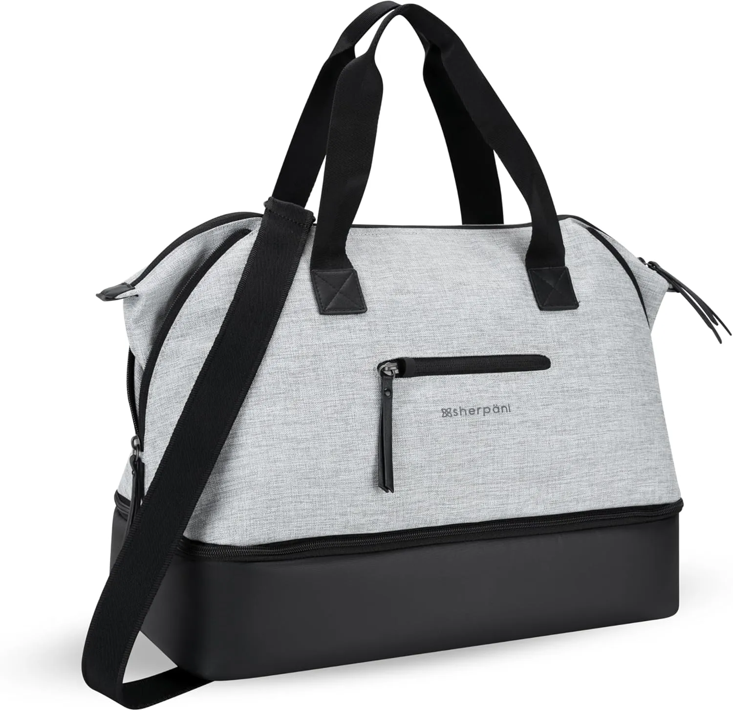 Sherpani Boston, Anti-Theft Weekender Bags,Travel Duffel Bag for Women, Carry On Tote Bag with Removable Shoe Bottom Compartment, Metal Hardware