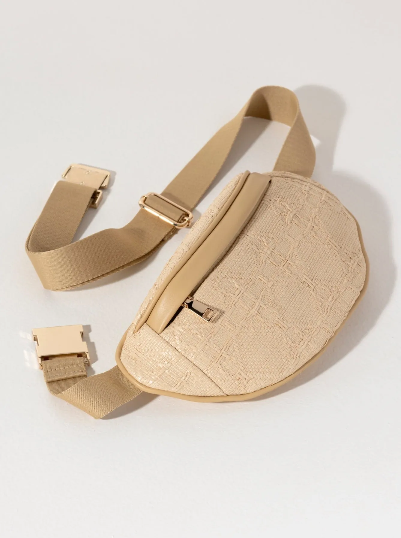 Shiraleah Adrienne Belt Bag, Straw