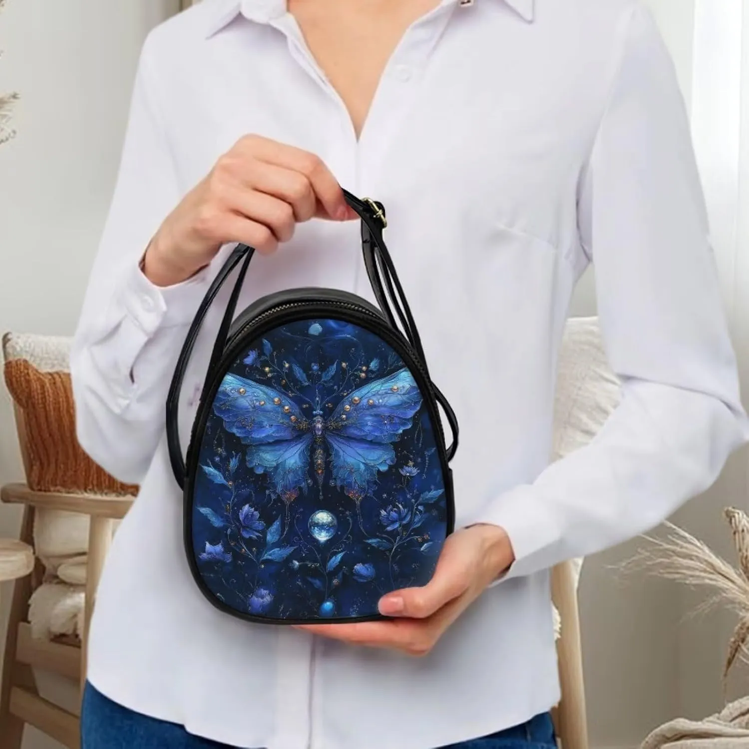 Shoulder Tote Bag for Women Work Double Layer Crossbody Sling Bags for Women Small with Zipper Closure