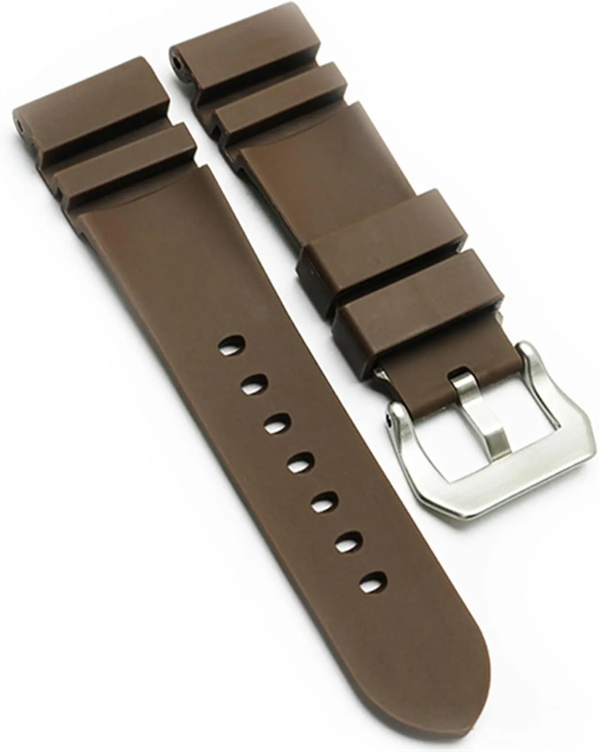Silicone watchband for PAM111 PAM0061 PAM00682 wristband sport watch strap 24mm bracelet waterproof black accessories belt