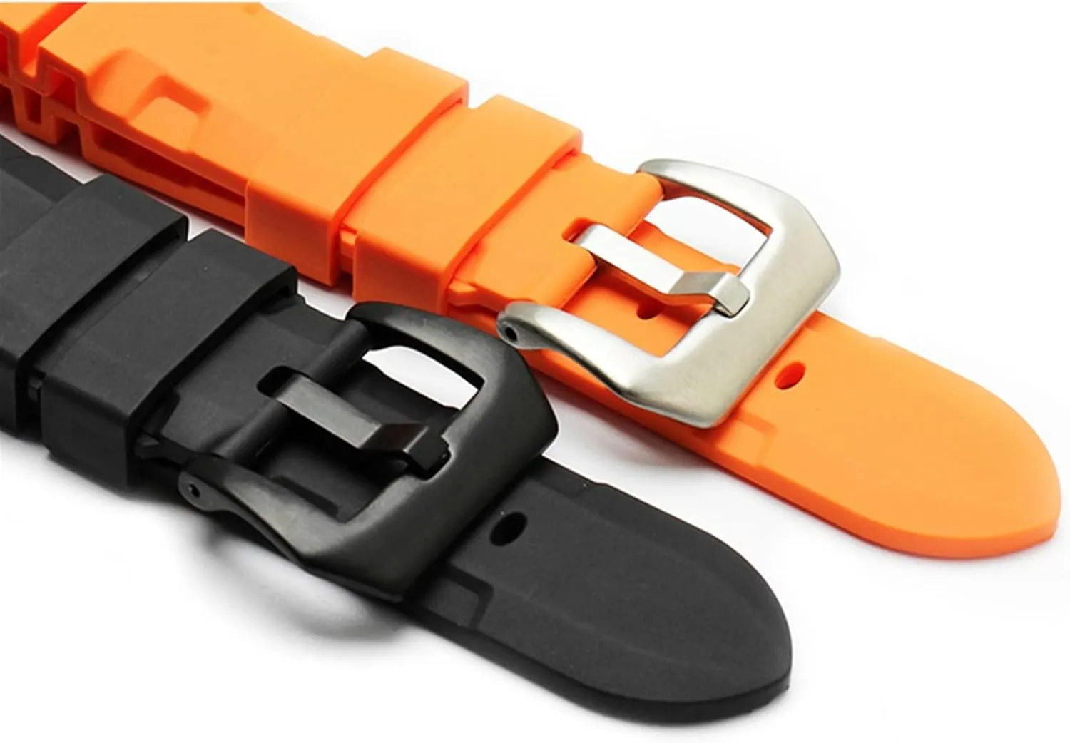 Silicone watchband for PAM111 PAM0061 PAM00682 wristband sport watch strap 24mm bracelet waterproof black accessories belt