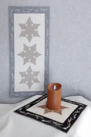 Simple Star Snowflakes Pattern DBM-026w  - Wholesale Product