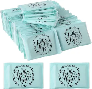 Sinmoe 60 Pack Motivational Facial Tissue Travel Size 3 Ply Inspirational Pocket Tissues Appreciation Gifts for Women Teacher Soft Tissues Packs for Guests Mini for Wedding Graduation (Brief Style)