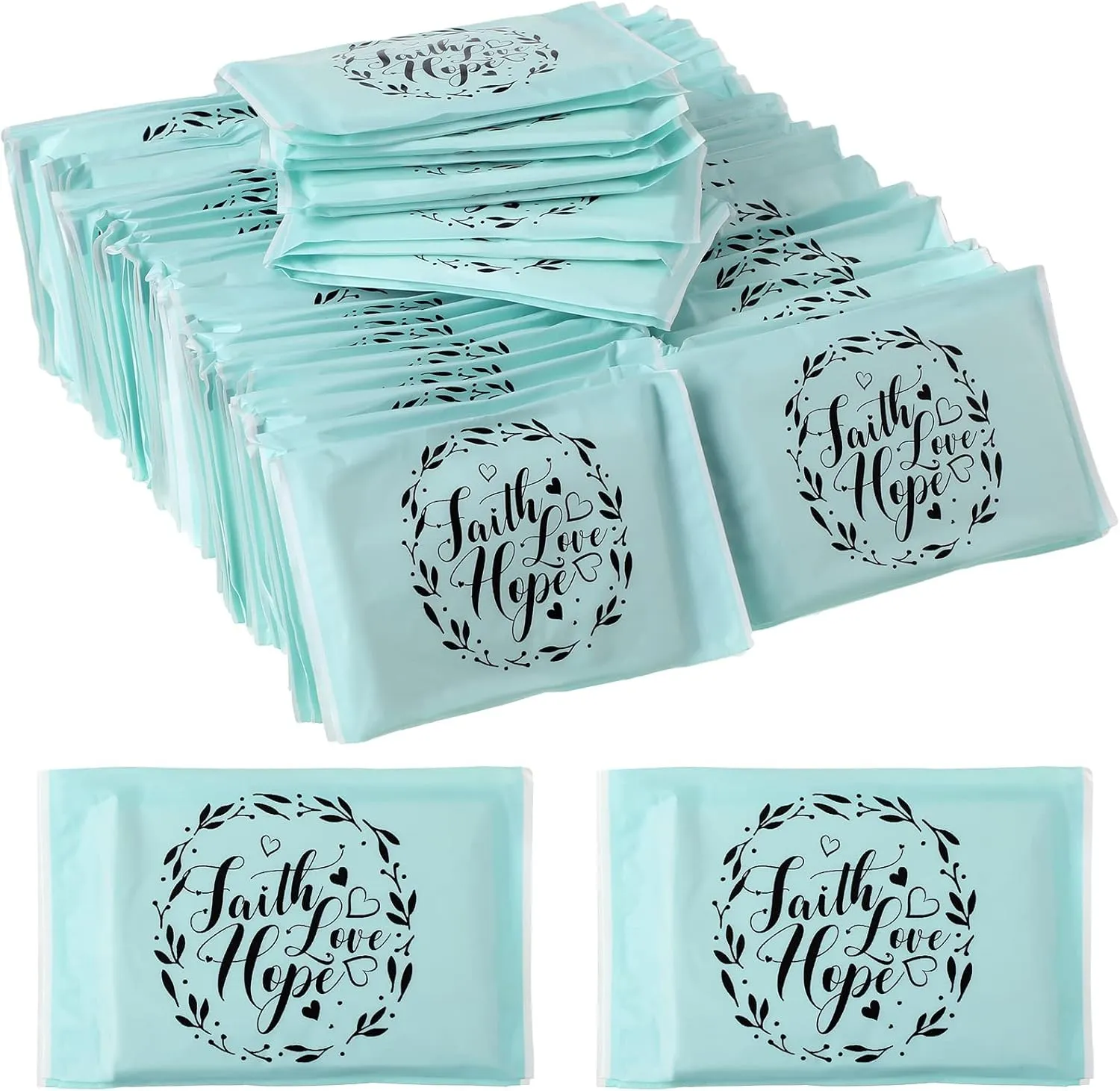 Sinmoe 60 Pack Motivational Facial Tissue Travel Size 3 Ply Inspirational Pocket Tissues Appreciation Gifts for Women Teacher Soft Tissues Packs for Guests Mini for Wedding Graduation (Brief Style)
