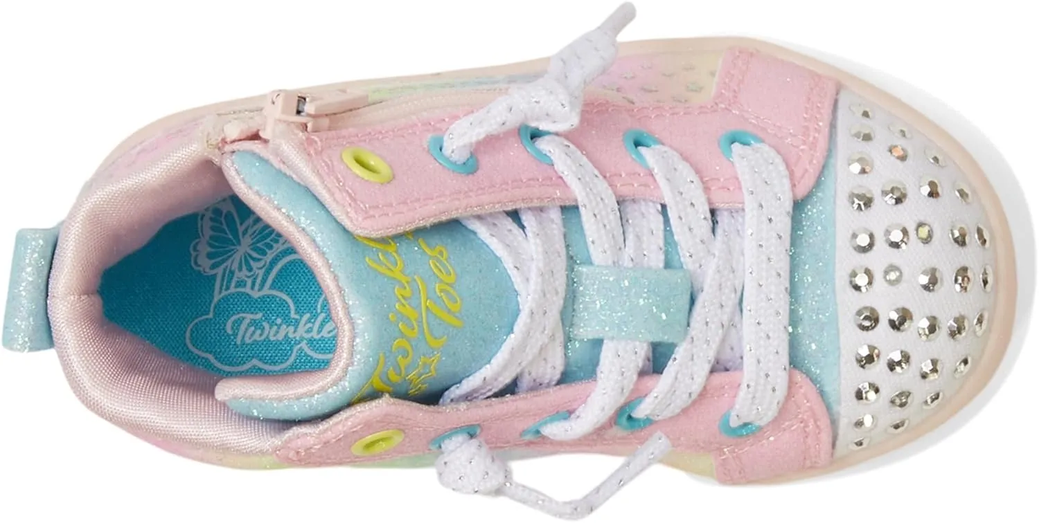 Skechers Girl's TWI-Lites 2.0-Star Zips Sneaker
