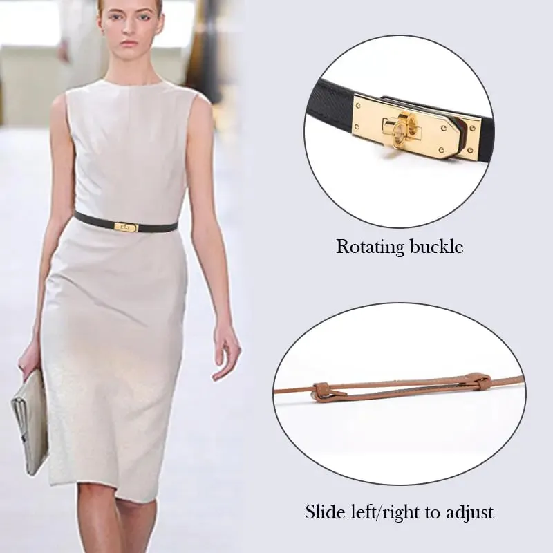Skinny Leather Belt