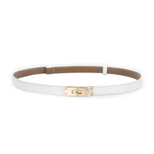 Skinny Leather Belt