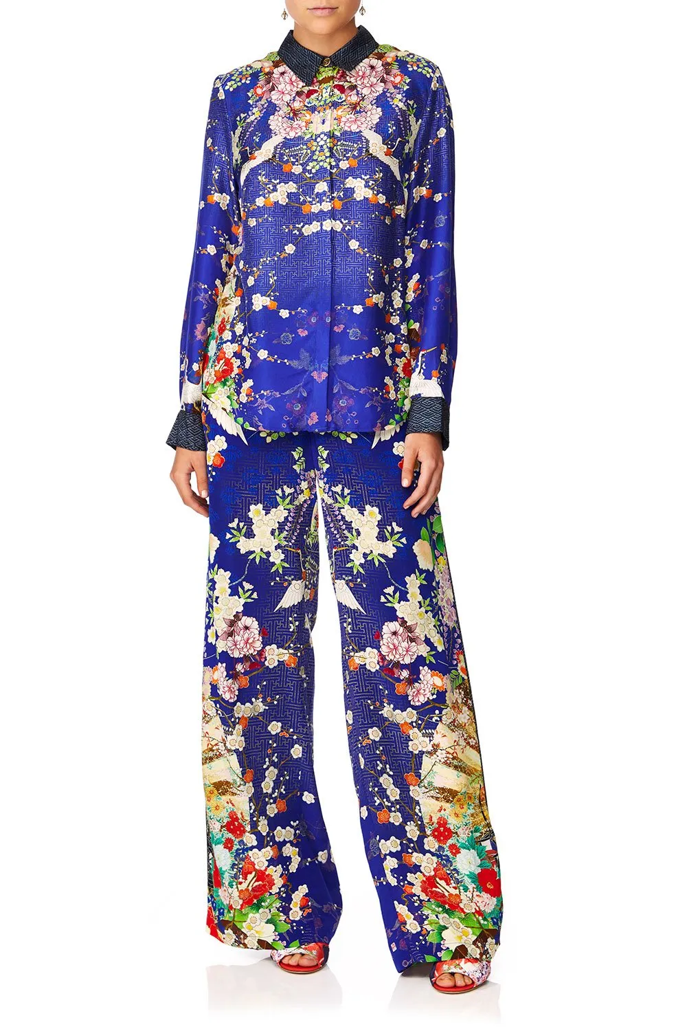 SLIM FIT LONG SLEEVE SHIRT MAIKOS MIDNIGHT