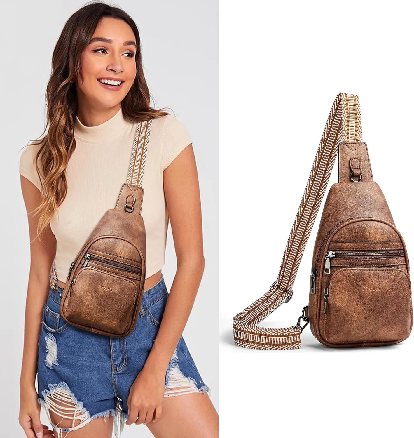 Sling Bag Crossbody Bags for Women Fanny Packs Purse Backpack Casual Daypacks for Travel Work Shopping