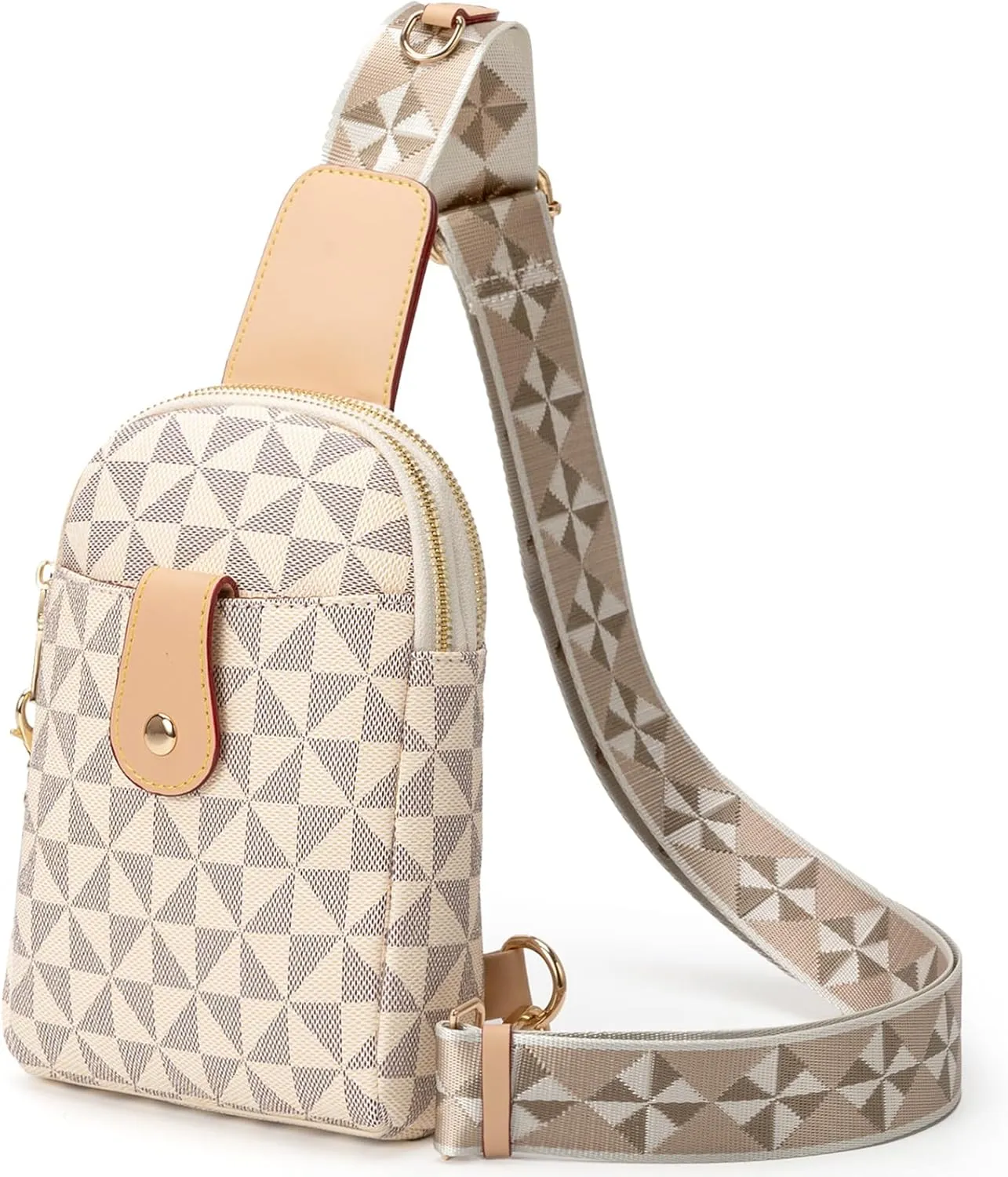 Sling Bag for Women, Crossbody Fanny Pack - Lightweight Chest Bag for Travel, Adjustable Strap & Hidden Pocket
