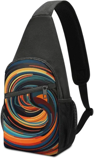 Sling Bag for Women Men Crossbody Bag Chest Bag Colorful Cute Pig Sling Backpack Fanny Packs Travel Hiking Daypack