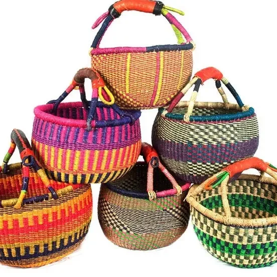 Small African Market Basket Ghana Bolga